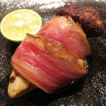 鳥茂 - 松茸のサーロイン巻き2