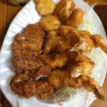 味処酒房なかむら - フライ盛り 2021.3月