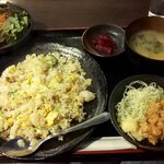 和だいにんぐばる結 - 炒飯＆唐揚げセット＋サラダ（2021.3）
