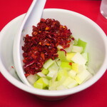 ラーメン二郎 - 待ってる間にカスタマイズ♪