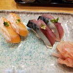 寿司一心 - サーモン、真鯖。