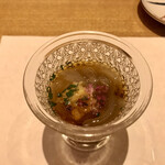 鮓 きずな - 愛媛県 のれそれ 自家製そうめん出汁 青森県わかめそうめん 青海苔と