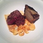 atelier 森本 XEX 鉄板 - くまもと赤牛 80g（畑でさんぽコース \6800）