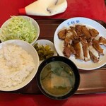 生駒軒 - カレー味カラ揚げ定食