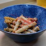 家庭料理 小川 - 甘辛ごぼう