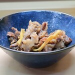 家庭料理 小川 - 牛肉しょうが煮 ですね！