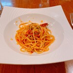 Aregura - 完遂できなかった三分割のパスタ。食べる前に少し渡すべきだった