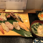 Tairyou Zushi Nagaoka Ten - 特上寿司わかたけ（税込み１５８０円）