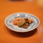 日本料理 たかむら - 赤貝の肝とひも