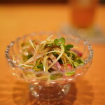 日本料理 たかむら - クジラベーコンの和え物