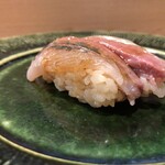 うを徳 - 鯵（握り）（おまけで2貫）