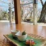 重兵衛 - お花見ランチ②前菜３種。