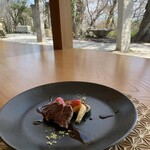 重兵衛 - お花見ランチ③黒毛和牛ヒレステーキ。