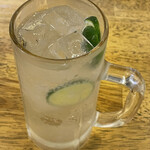 旬ものと日本酒 とみ笑 - すだちサワー