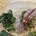 旬ものと日本酒 とみ笑 - 山菜の皿