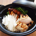 吉祥寺 わるつ - 天然とら河豚白子と松茸の小鍋仕立