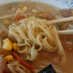 Ganso Ramen Shoppu - 麺は普通の太さ、とにかくスープがうまい！