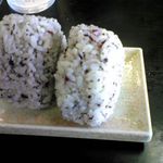 資さんうどん - しそおにぎり