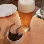 TREE - 生ビール 500円 と お通し 500円