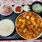 Karyuu Hanten - 麻婆豆腐定食(750円)です。