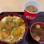 키세키노 오야코동 이온몰 욧카이치키타점 - 닭튀김 친자덮밥 드링크 S 세트