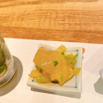 和食 みきとう - 平貝と根三つ葉の芥子味噌和