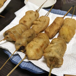 Kushikatsu Dengana - 肉や新じゃがいもなど