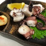 Charcoal grilled octopus