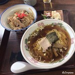chuukaryourikuki - ﾗｰﾒﾝ＋肉丼のDｾｯﾄ