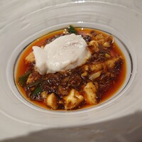 眞善美 - 麻婆豆腐に河豚白子のせ