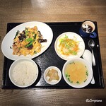 中国料理 空 - 豚肉ときくらげの卵炒めﾗﾝﾁｾｯﾄ