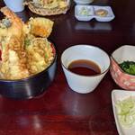 みろく - 先にミニ天丼がきました