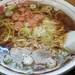 ラーメン とらじ食堂 - かけラーメン