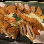 やはらかとんかつ綾 - あいもり　2人前　　3498円税込　@1749円ご飯、お味噌汁、キャベツ、デザート付き