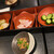 やはらかとんかつ綾 - 料理写真:最初の漬物提供　おかわりできます手前はビール付きサービス口取り