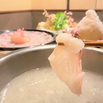 樱鲷鲷鱼涮锅 (附蔬菜) 【雨夹雪火锅 (大量萝卜泥) 】
