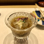 鮓 きずな - 愛媛県 のれそれ 自家製そうめん出汁 青森県わかめそうめん 青海苔と