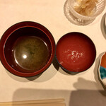 鮓 きずな - 三重県あおさのり赤出汁