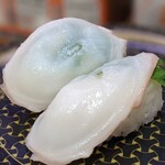 はま寿司 - 生烏賊も塩で。
長崎？の甘みも感じられる優しい塩でしたね。