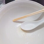 手打 焔 - 完食（久しぶりにスープまで飲み干す）