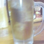 あおのの - 自分用のジョッキ入りのお茶です
