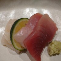 鮨こゝろ - メバチマグロと ホタテ