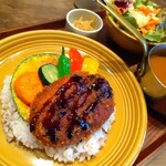 カキノキテラス - ■チーズメンチカツ揚げ野菜のカレー