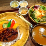 カキノキテラス - ■チーズメンチカツ揚げ野菜のカレー