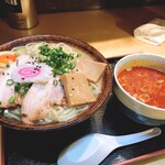Mujaki - 辛つけ麺（温盛）