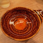 鳥つね自然洞 - すき焼きの玉子