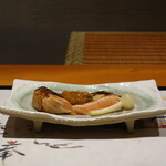 日本料理 幸庵 - 海鱒の焼物 ねぎ味噌乗せ