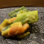 Sushi Shinobu - 赤貝九条ネギヌタ
