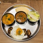 タンドール料理ひつじや - ケイジャンチキンカレーセット