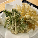 ひさご寿し - 白魚と山菜天ぷら